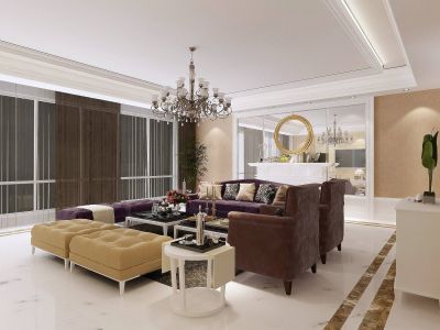 滨江天樾138平米欧式风格装修案例