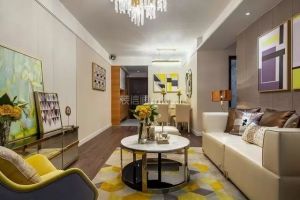 【西港装饰】重庆隆鑫鸿府现代风格95平米装修效果图案例