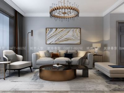 中车国际二期141平米后现代风格装修案例