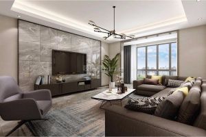 【西安龙发装饰】中海御湖现代风格116平米装修效果图案例赏析