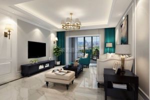 【西安龙发装饰】英郡年华美式风格142平米装修效果图案例赏析