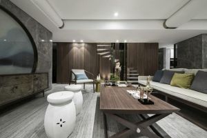 【大业美家装饰】200㎡新中式别墅装修 打造典雅大气的家装空间