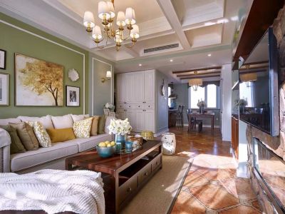 友德公馆96平米美式风格装修案例