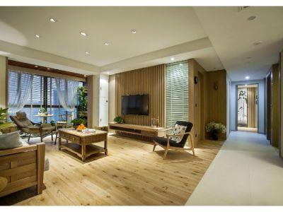 司法小区现代风格98平米二居室装修案例