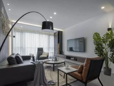 星河丹堤花园现代风格装修案例