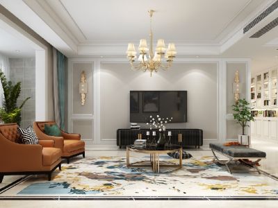 致悦瞰山府136平四居现代简约风格装修案例