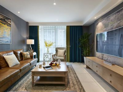 新民市华丽新都110平米三居美式风格