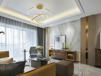 诸暨观棠府瑞园140平三居室效果图案例