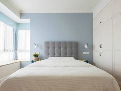 诸暨市未来城90平极简北欧风装修效果图