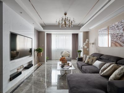 桃源居国际花园三居111平现代风格装修案例