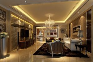 【中山信鸿装饰】中山远洋城领域欧式风格170平米装修效果图案例