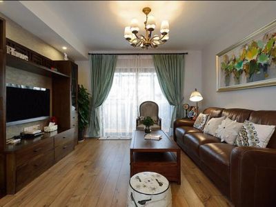 秀兰禧悦都混搭风格115平米三居室装修案例