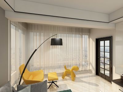 湘熙水郡117㎡简约时尚风，衣帽间与大客厅咱都有