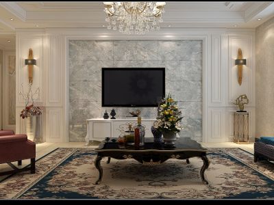 爱丁堡130平简欧风格装修案例