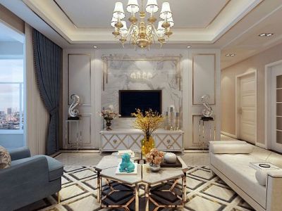 雍景台110平法式经典装修风格