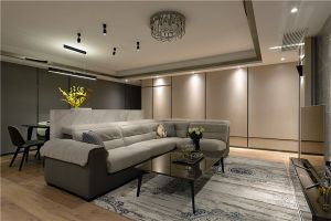 【无锡拓者装饰】现代简约三居室装修设计 简约明快黑白灰