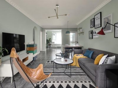 秦川厂30街坊二居室90平北欧风格