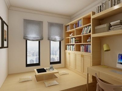 国金华府日式风格二居室装修案例