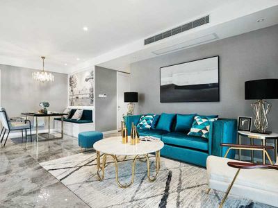 弘康丽城现代风格装修案例