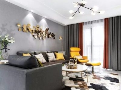 海亮德文郡现代风格120平米三居室装修案例