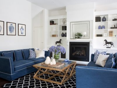 天竹元谷美式风格98平米二居室装修案例