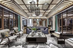 【南充德艺家装饰】中南·尚景阅中式风格180平米装修效果图案例