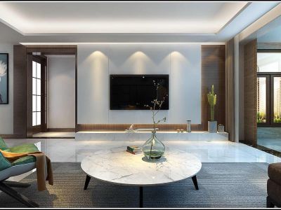 人和天地198平米现代风格四居室装修案例