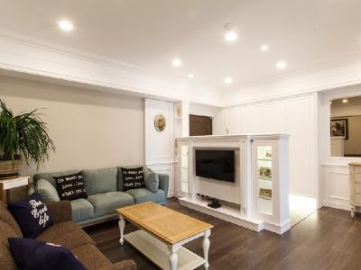 蓝光公园美式风格110平米三居室装修案例