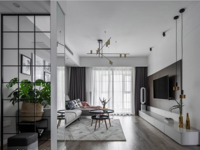 御锦城北欧风格二居室装修案例