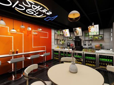 哇嚓嘿剁椒刀面100平米装修案例