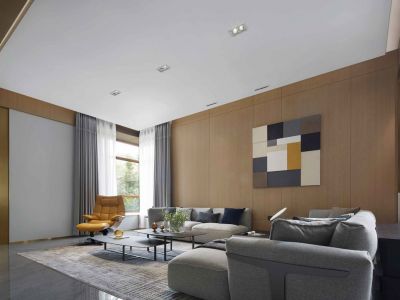 海怡嘉园简约风格137平米三居室装修案例