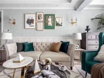 山水湖城美式风装修案例