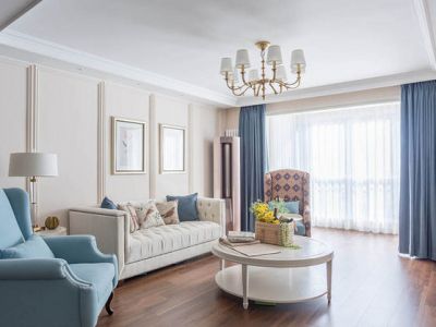 新裕家园美式风格120平米三居室装修案例