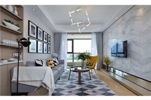 【无锡东易日盛装饰】喜欢这样的客厅设计 轻奢有质感