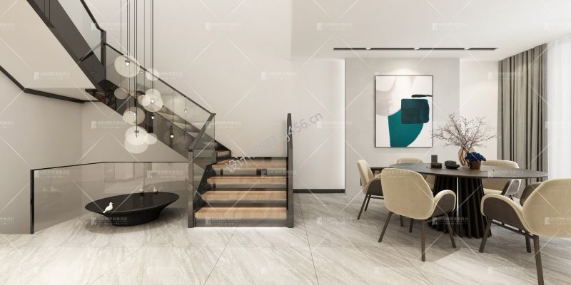 别墅280平简约风格厨房设计图欣赏