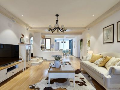 港欧东方花园127平米简约风格三居室装修案例