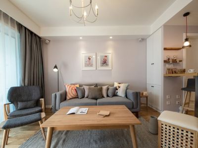 夏都名邸90平米北欧风格二居室装修案例