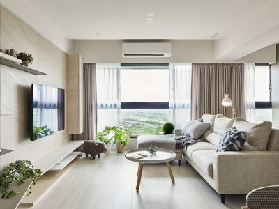 中车国际115平米三居室现代简约风格装修案例