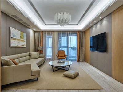 金玉良缘现代风格136平米三居室装修案例