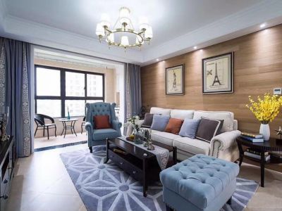 海泊人家现代风格115平米三居室装修案例