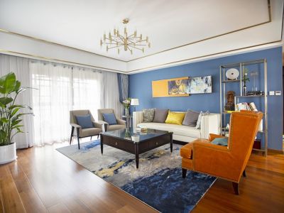 苏商御景湾130平三居室港式风格装修案例