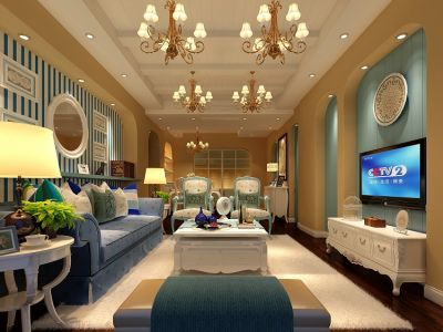 裕和苑地中海风格装修案例