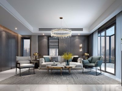 华业玫瑰东方现代风格装修案例