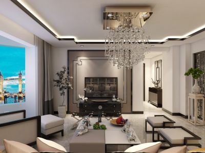 北市家园154平现代中式风格