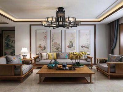 龙之梦畅园147平新中式