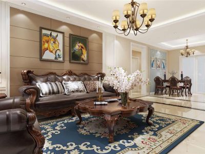 龙湖西府原著113平美式风格