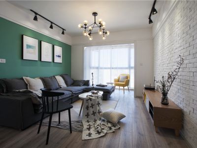 怡江城北欧风格120平米三居室装修案例