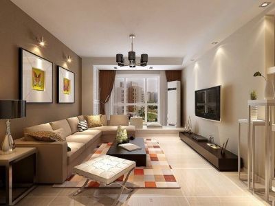 颐新华都现代风格85平米二居室装修案例