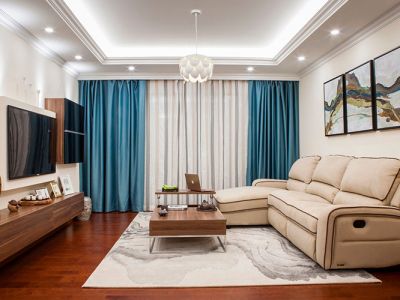 明春东园新中式风格85平米二居室装修案例