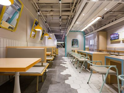 面馆现代风格500平米装修案例